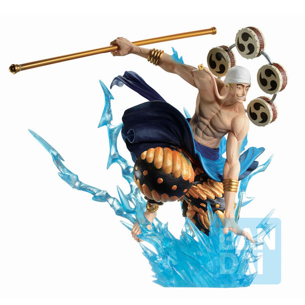 Profil latéral de la figurine Enel Ichibansho 13 cm BANPRESTO avec détails précis