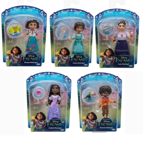 Figurine Disney Encanto mini 8 cm vue de face avec accessoires colorés