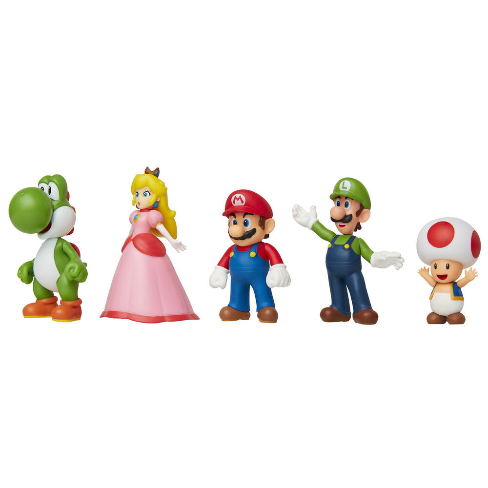 Figurine Yoshi de 6cm, compagnon fidèle de Mario dans le set Nintendo