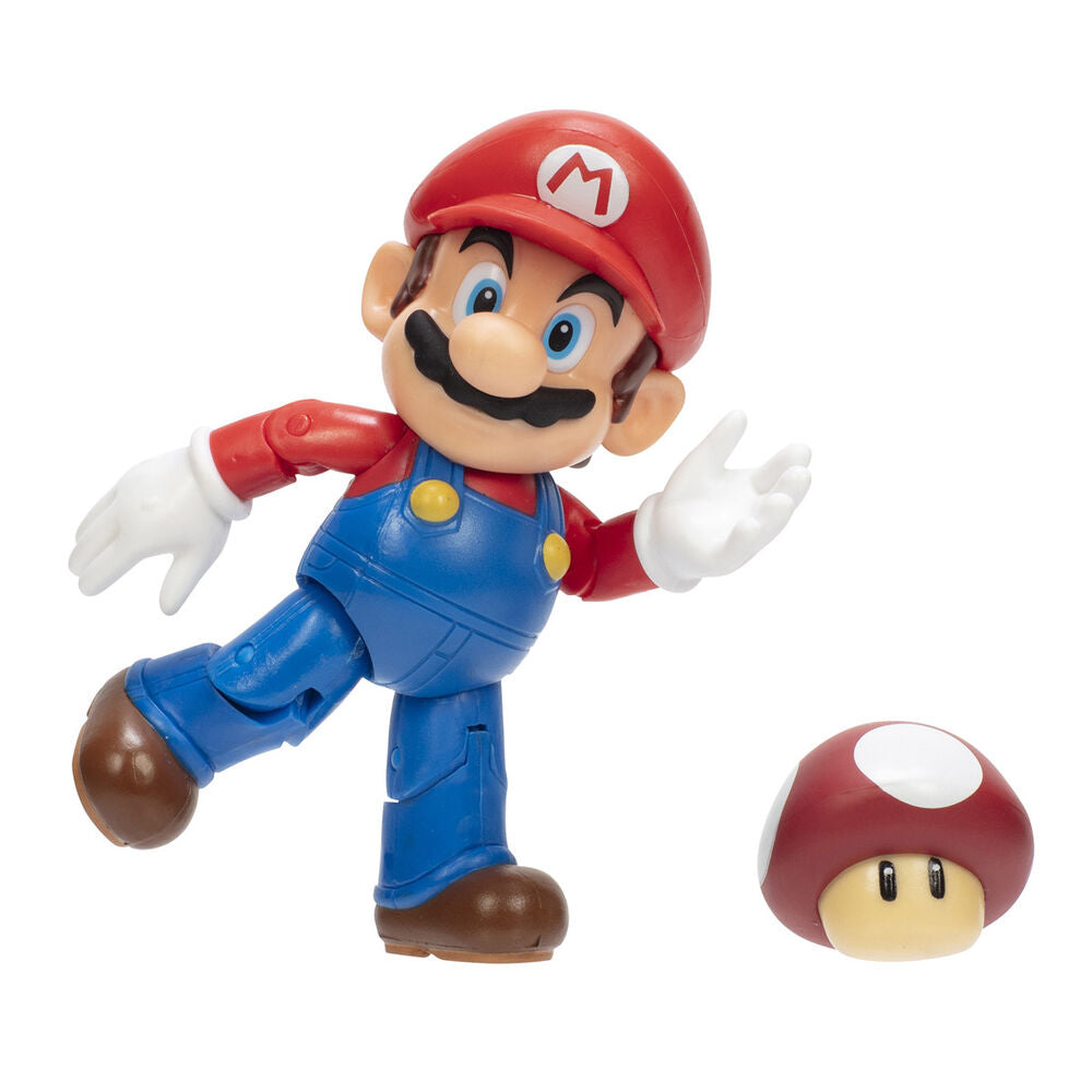 Image de la figurine Luigi avec sa casquette verte 10cm en détail