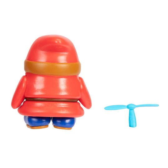 Zoom sur le visage expressif de la figurine Nintendo Super Mario Wave 28, 10cm