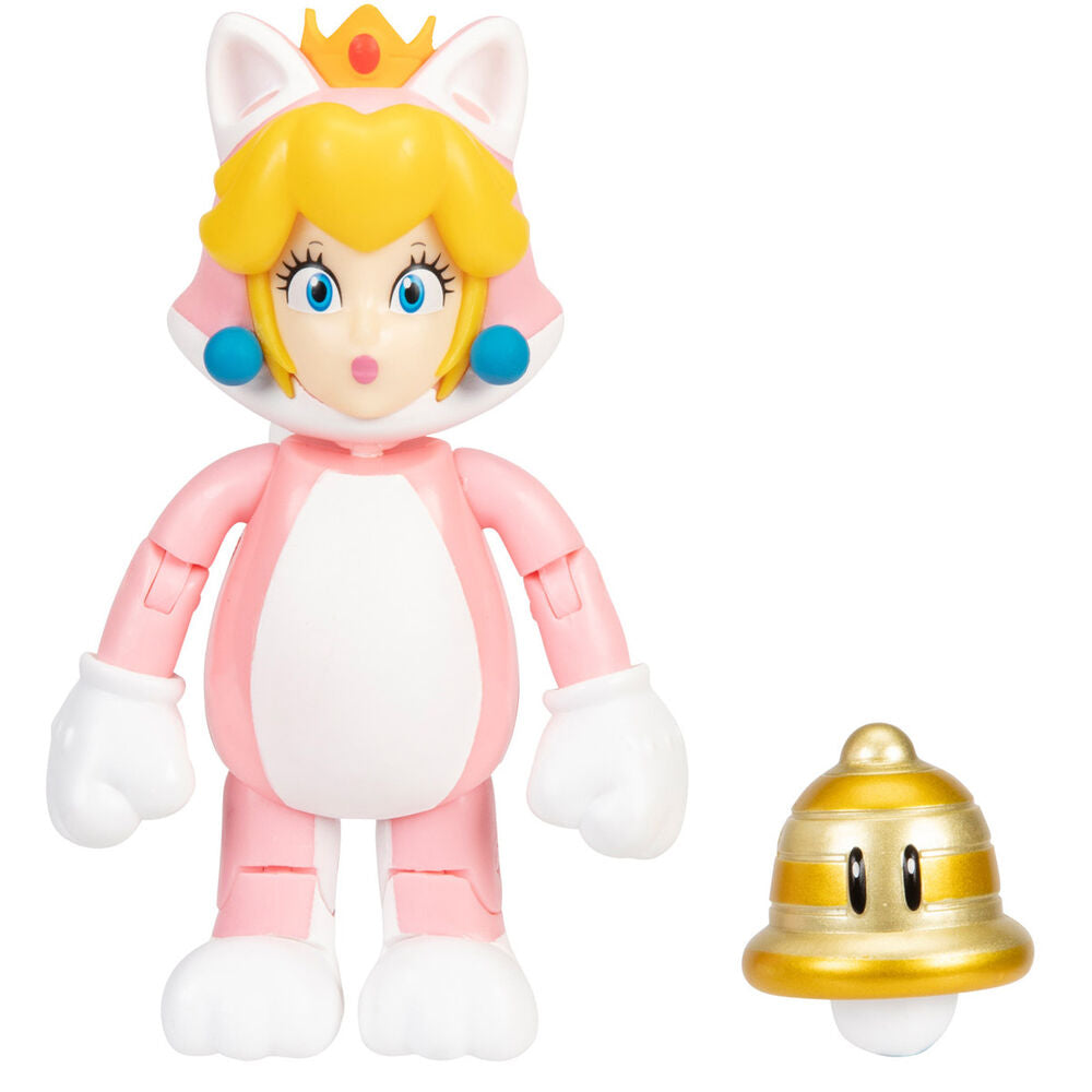 Figurine Nintendo Super Mario Wave 28 posée sur un socle blanc, éclairage naturel