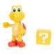 Vue dynamique de la figurine Super Mario Wave 28 en posture d’action, 10cm de hauteur