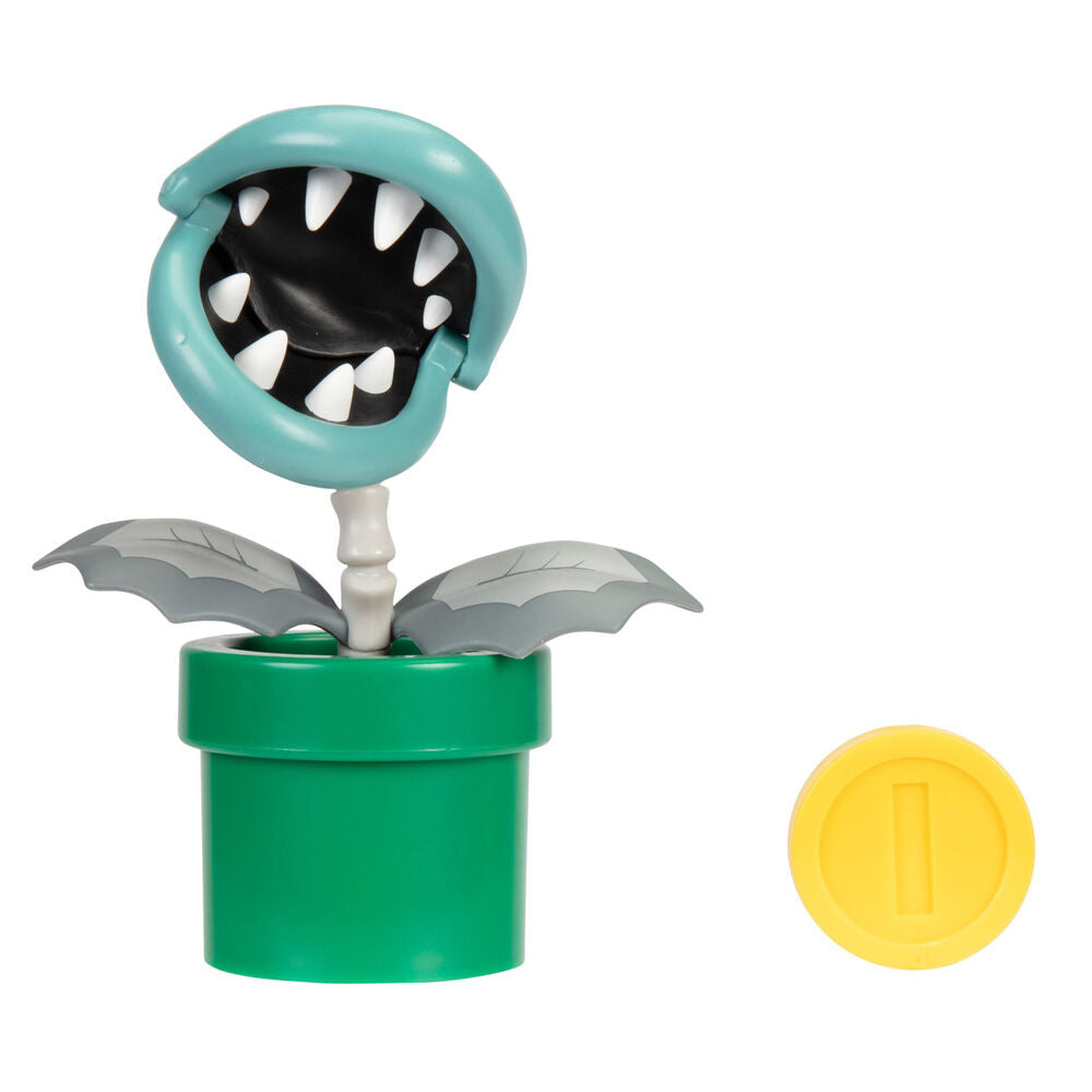 Photo de la base de la figurine Super Mario Wave 28 avec logo Nintendo visible
