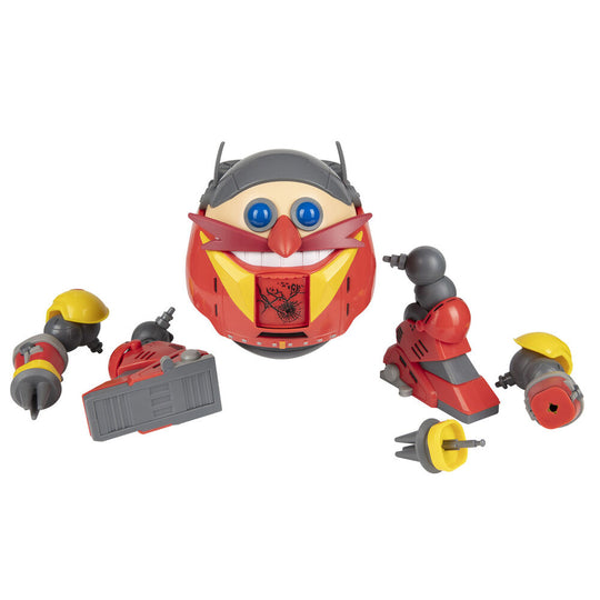 Playset Sonic the Hedgehog avec robot géant Eggman en position de combat