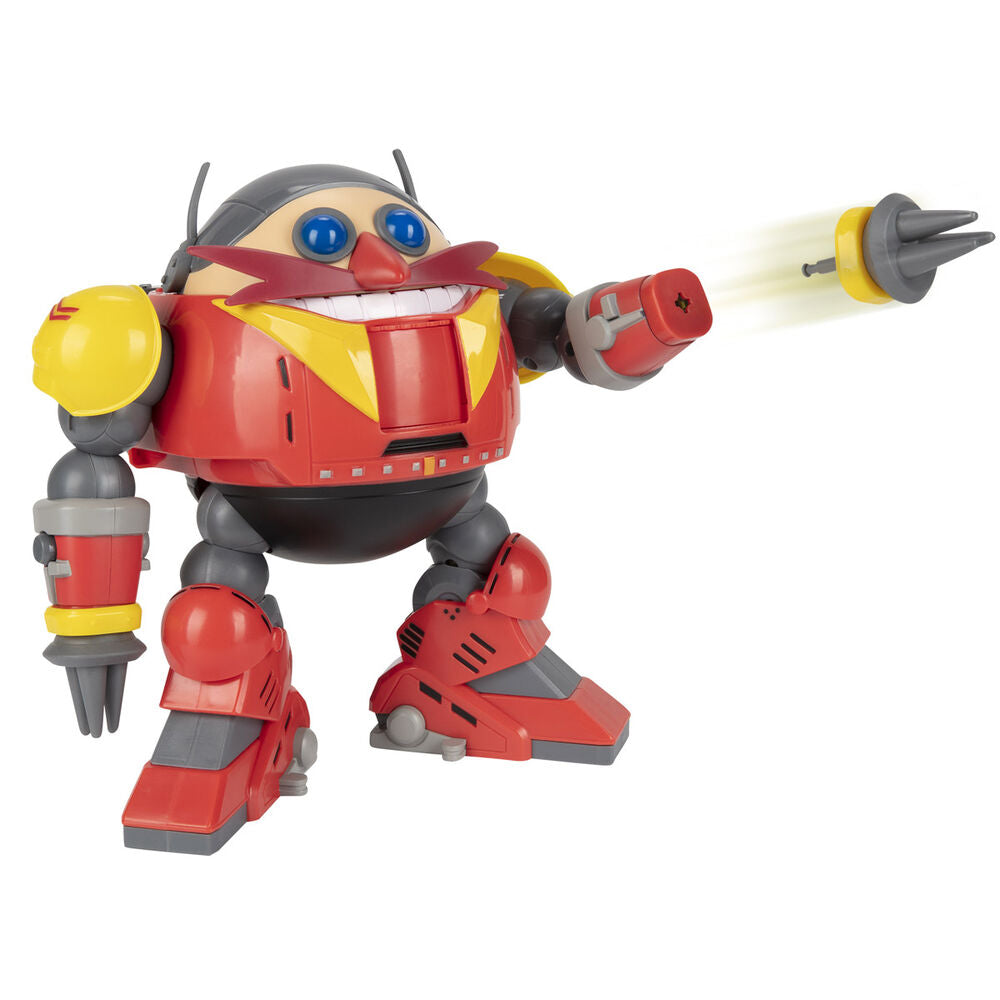 Ensemble complet du playset avec Sonic, Eggman et le robot géant