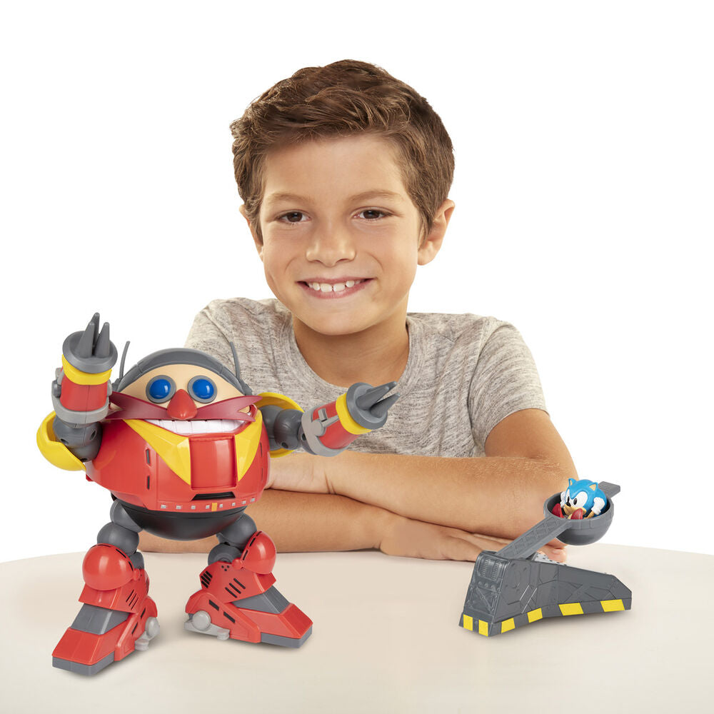 Boîte du playset Sonic the Hedgehog Giant Robot Eggman vs Sonic Battle