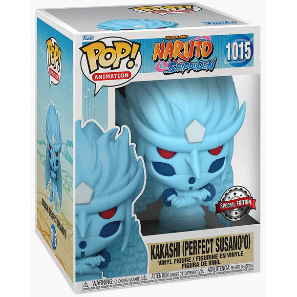 Figurine POP Kakashi Susano de Naruto Shippuden en vinyle, hauteur 15cm, vue de face avec détails exclusifs FUNKO