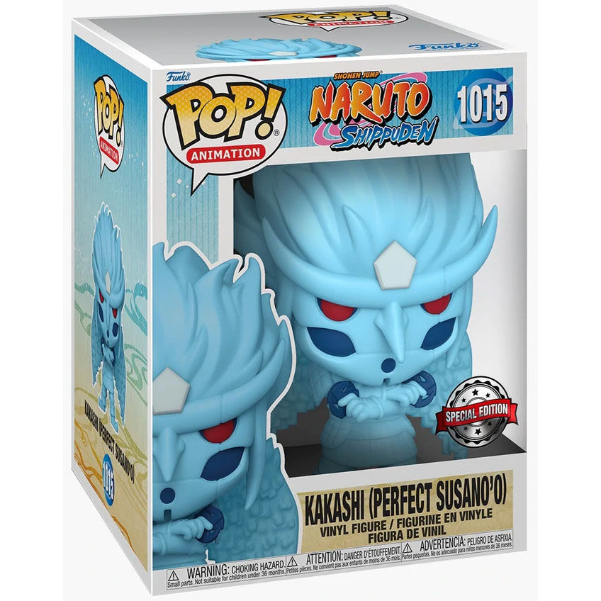 Figurine POP Kakashi Susano de Naruto Shippuden en vinyle, hauteur 15cm, vue de face avec détails exclusifs FUNKO