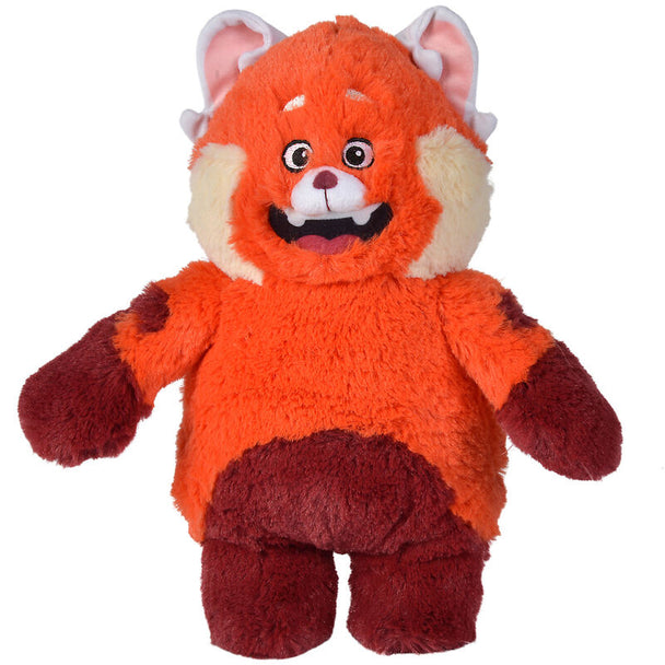 Peluche Turning Red Disney Pixar de 25 cm vue de face avec détails doux et colorés