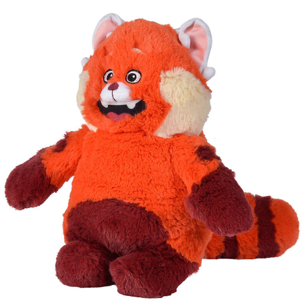 Zoom sur la texture douce et les finitions soignées de la peluche Turning Red SIMBA