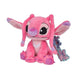 Peluche Stitch et Angel assise montrant ses 25cm de hauteur et sa posture adorable