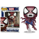 Figurine POP FUNKO Marvel Spiderman Doppelganger vue de face avec détails exclusifs et couleurs vives