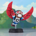 Gros plan sur le visage et la peinture détaillée de la figurine Falcon inspirée de Skottie Young