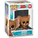 Vue rapprochée de la figurine Jerry Funko POP avec détails précis et boîte collector Tom & Jerry