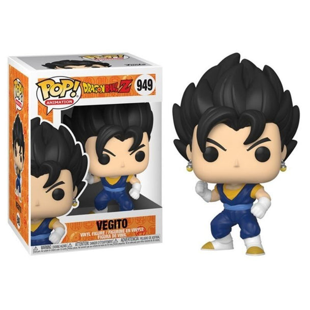 Vue de profil de la figurine Funko POP Vegito Dragon Ball Z avec détails colorés et pose dynamique