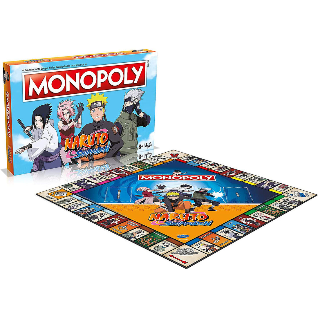 Six pions collectors représentant les héros de Naruto Shippuden pour le jeu Monopoly