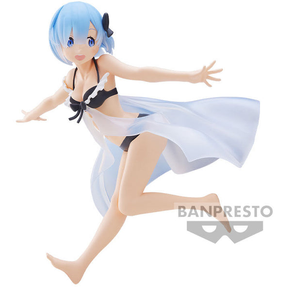 Figurine Rem Celestial Vivi de Re:Zero mesurant 18cm, vue de face avec détails précis et couleurs vives
