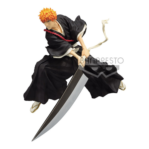 Figurine Ichigo Kurosaki Bleach 13cm en modèle Soul Entered vue de face avec détails soignés
