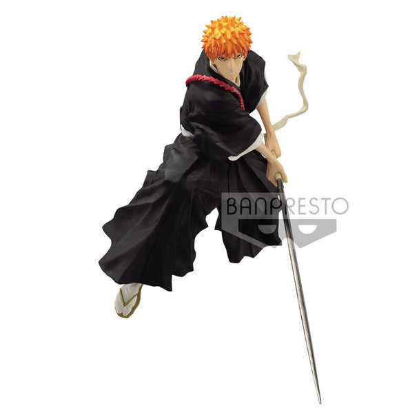 Vue latérale de la figurine Ichigo Kurosaki Bleach Soul Entered 13cm par BANPRESTO
