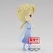 Gros plan sur la coiffure et les traits délicats de la figurine Elsa Frozen 2 Q Posket 14cm