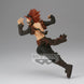 Vue latérale de la figurine Eijiro Kirishima avec ses vêtements rouges caractéristiques