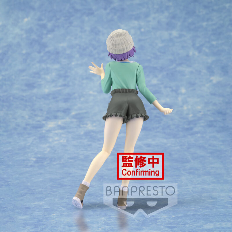Vue arrière de la figurine Hiro Segawa mettant en valeur la coiffure et les finitions BANPRESTO