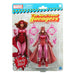 Figurine Scarlet Witch Marvel Legends Retro de face avec détails précis et couleurs vives