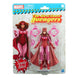 Figurine Scarlet Witch Marvel Legends Retro de face avec détails précis et couleurs vives