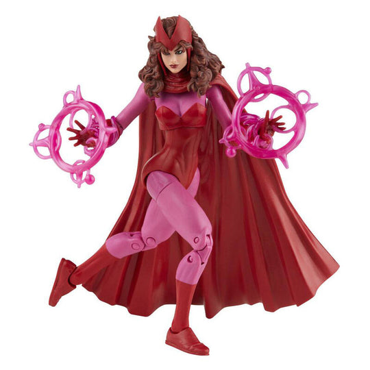 Zoom sur les accessoires inclus avec la figurine Scarlet Witch Marvel Legends Retro