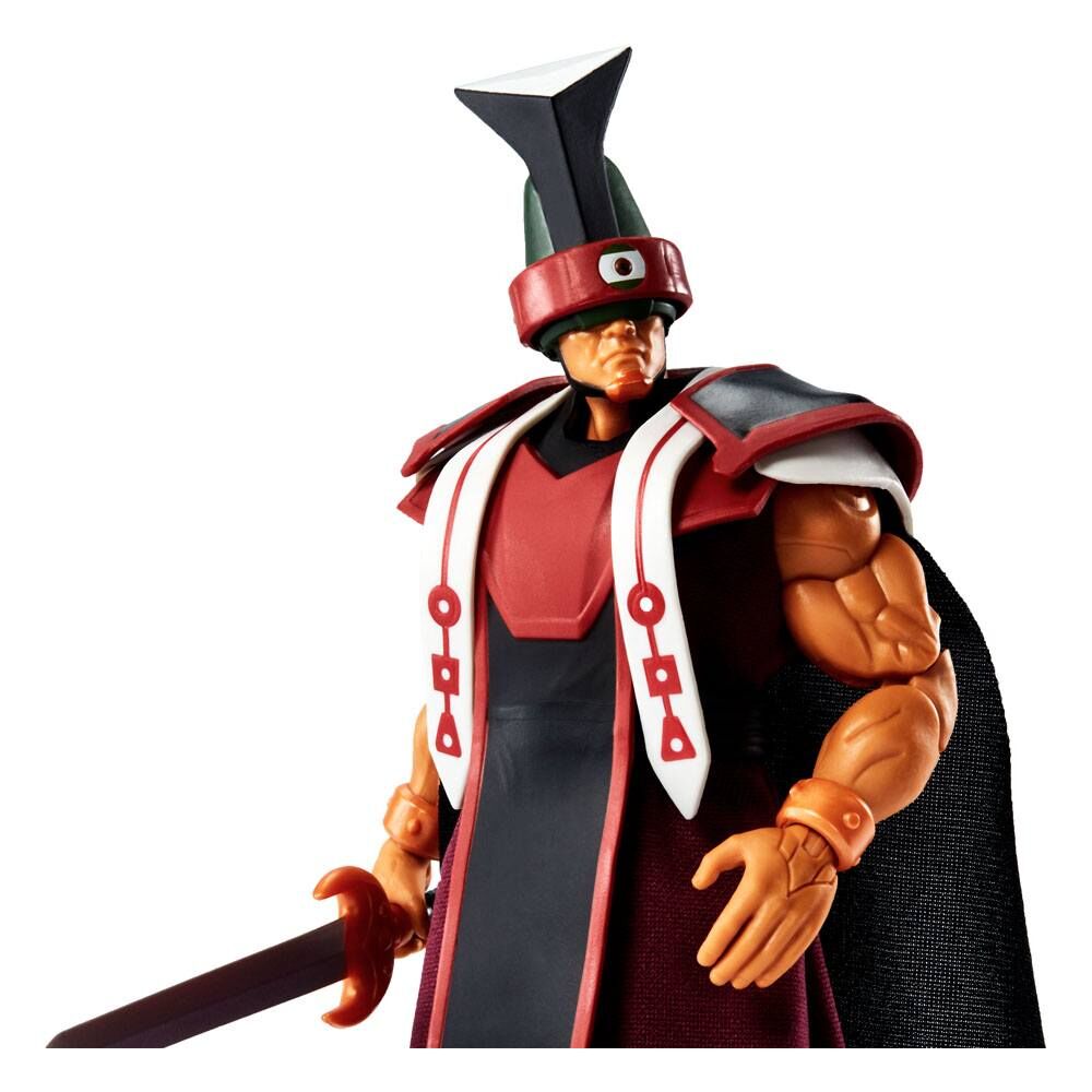 Accessoires fournis avec la figurine Tri-Klops 18cm MATTEL exposés