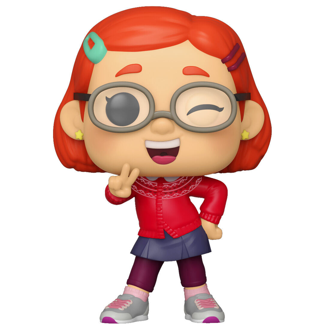 Détail de la figurine Funko POP Meilin Lee avec ses couleurs vives et son expression caractéristique