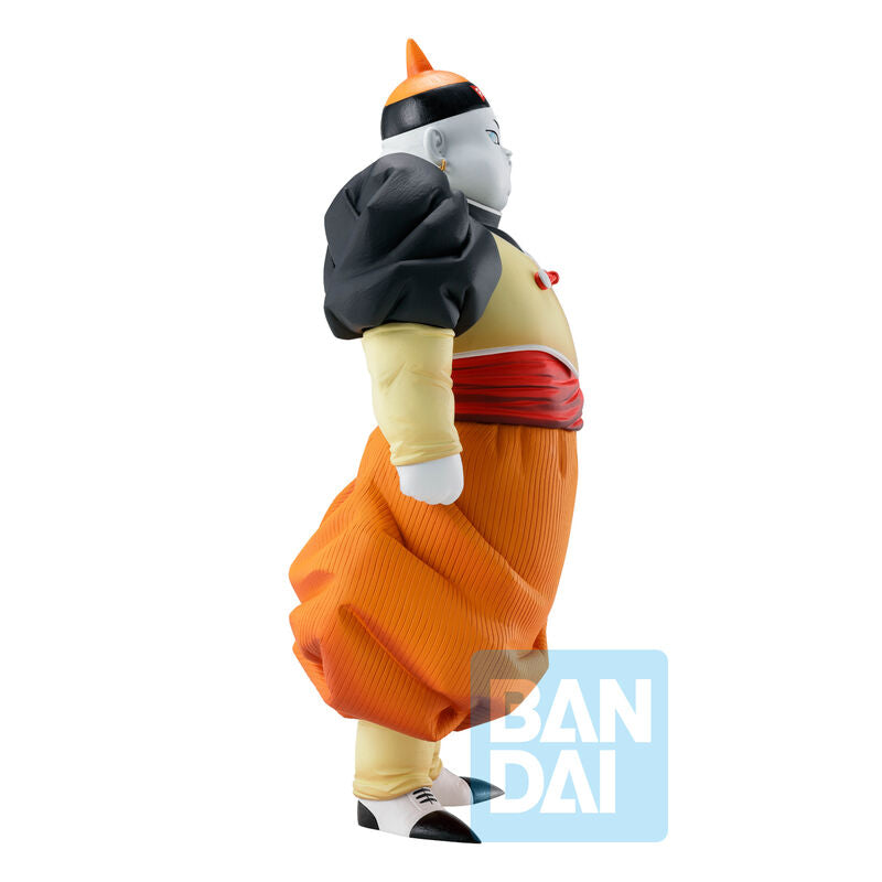 Vue arrière de la figurine Dragon Ball Z Android 19 Ichibansho avec détails peints