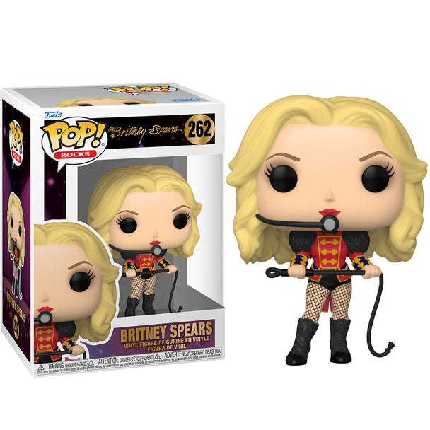 Zoom sur la figurine Funko POP Britney Spears avec détails des vêtements et accessoires colorés
