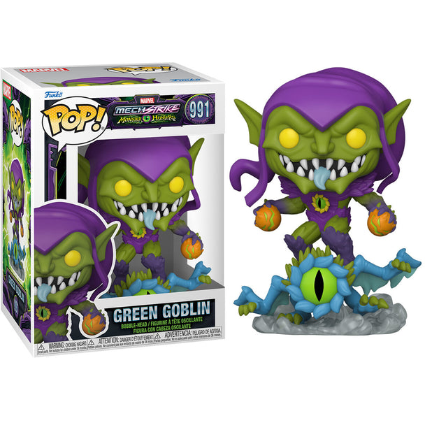 Figurine Funko POP Green Goblin Marvel Monster Hunters en vinyle de 9 cm dans sa boîte vitrine