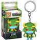 Porte-clés Funko Pocket POP représentant Loki de Marvel Monster Hunters, vue de face avec détails colorés