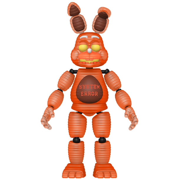 Détail de la figurine System Error Bonnie Funko Pop montrant les couleurs et textures phosphorescentes