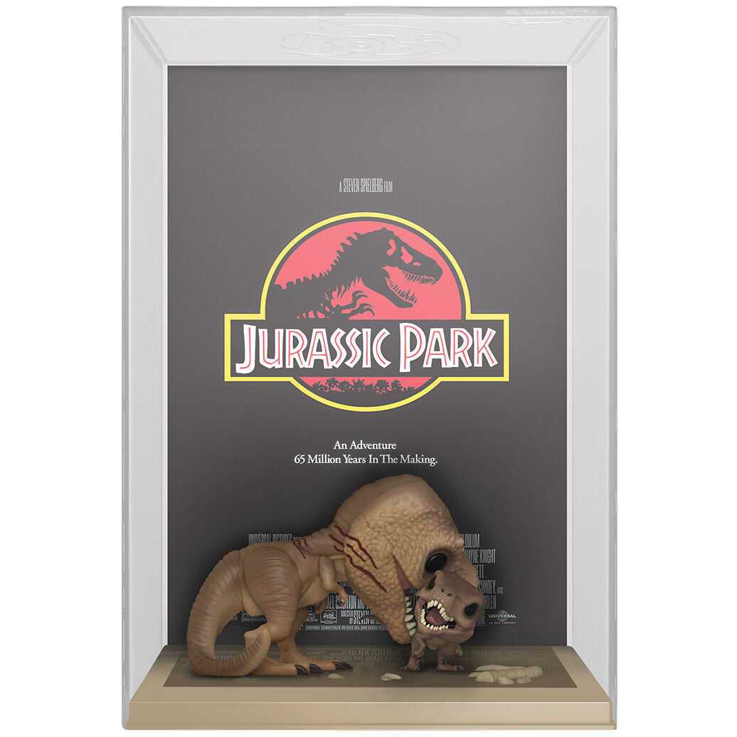 Boîte d'emballage officielle FUNKO des figurines POP Jurassic Park T-Rex et Vélociraptor