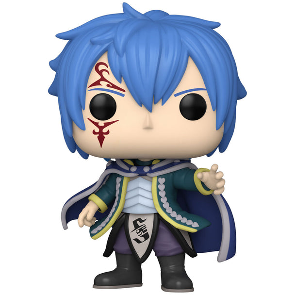 Vue de face de la figurine Funko POP Jellal Fernandes avec détails précis sur le visage et la tenue