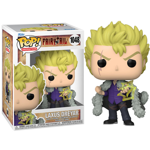 Figurine Funko POP de Laxus Dreyar de Fairy Tail en vinyle de 9 cm dans sa boîte vitrée collector