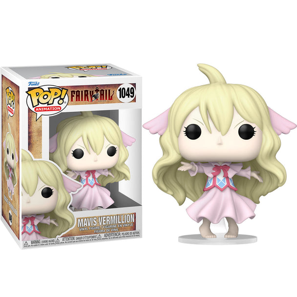 Figurine Funko POP Mavis Vermillion de Fairy Tail en vinyle de 9 cm avec boîte vitrine