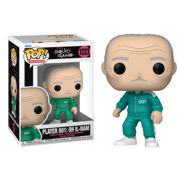 Détail de la tête et du visage de la figurine Funko POP Il-nam 001 avec expression caractéristique du personnage