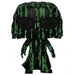 Vue de face de la figurine Funko POP Neo The Matrix montrant son effet phosphorescent unique