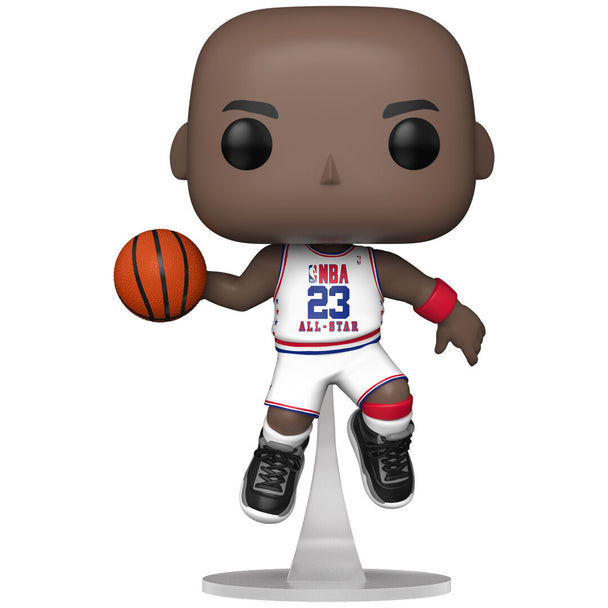 Vue de face de la figurine Funko POP NBA Michael Jordan 1988 avec détails du maillot et visage