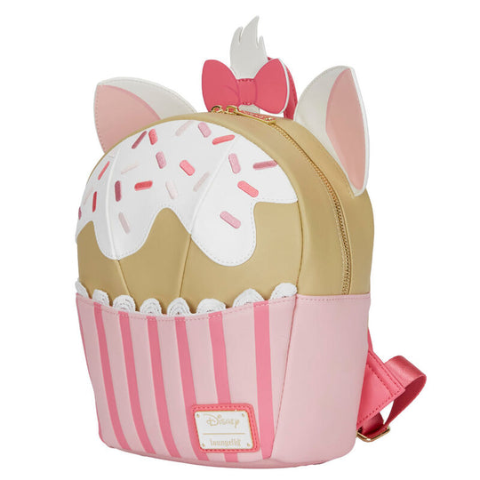 Détail du motif de Marie le chaton sur le sac à dos Loungefly Disney