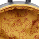 Intérieur du sac à dos Loungefly avec compartiments spacieux et doublure imprimée