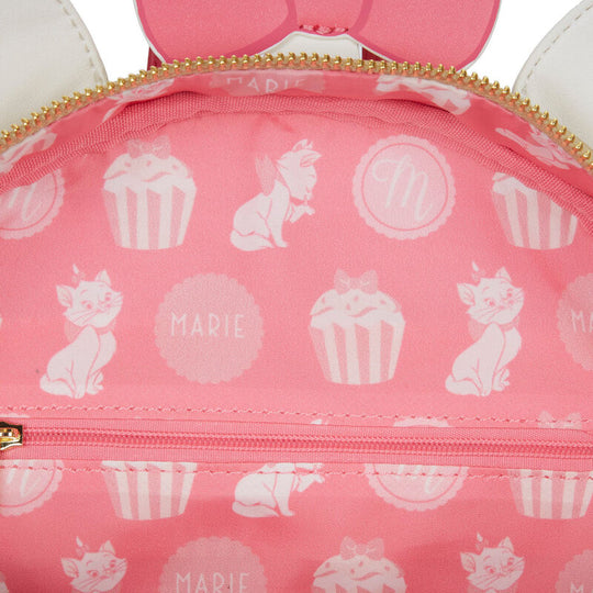 Photo des bretelles ajustables confortables du sac à dos Loungefly Marie Disney