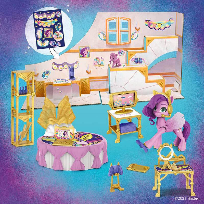 Accessoires de bureau décorés de motifs musicaux inspirés par Princess Pipp Petals