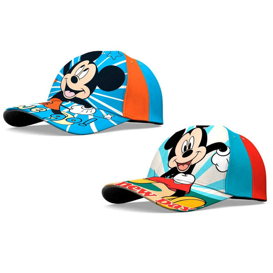 Casquette Disney Mickey Mouse colorée pour enfants, 100% coton, taille 52-54, signée KIDS LICENSING.