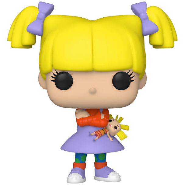 Vue rapprochée de la figurine Angelica Pickles Funko POP avec détails colorés et expression faciale